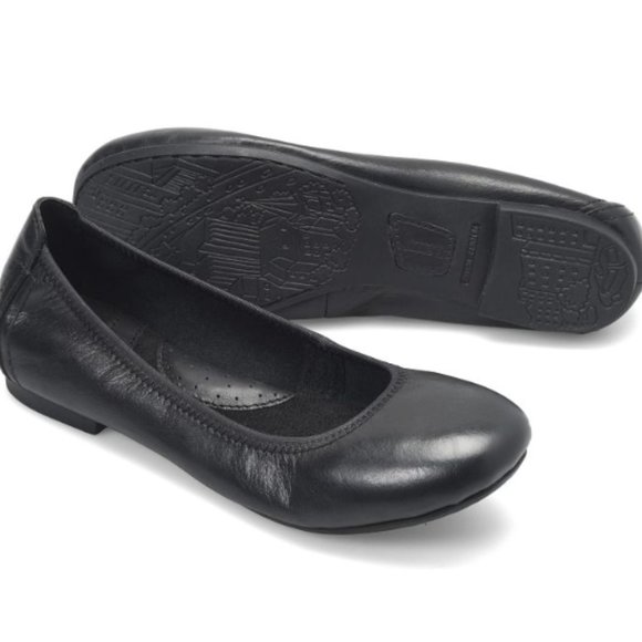 Born Julianne Black Leather Flat Size 6 - Picture 2 of 14